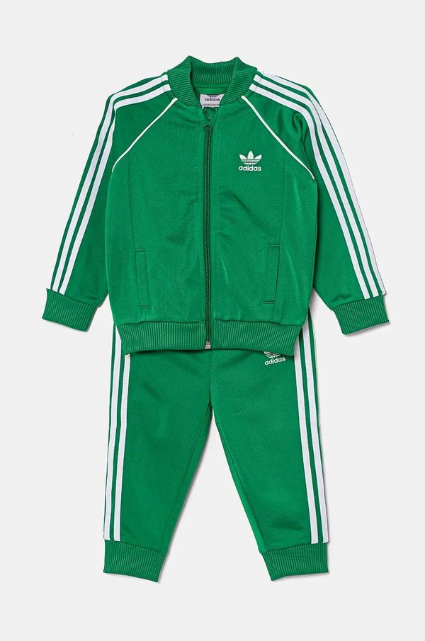 adidas Originals Dječja trenirka adidas Originals SST TRACKSUIT boja: zelena, IX5176