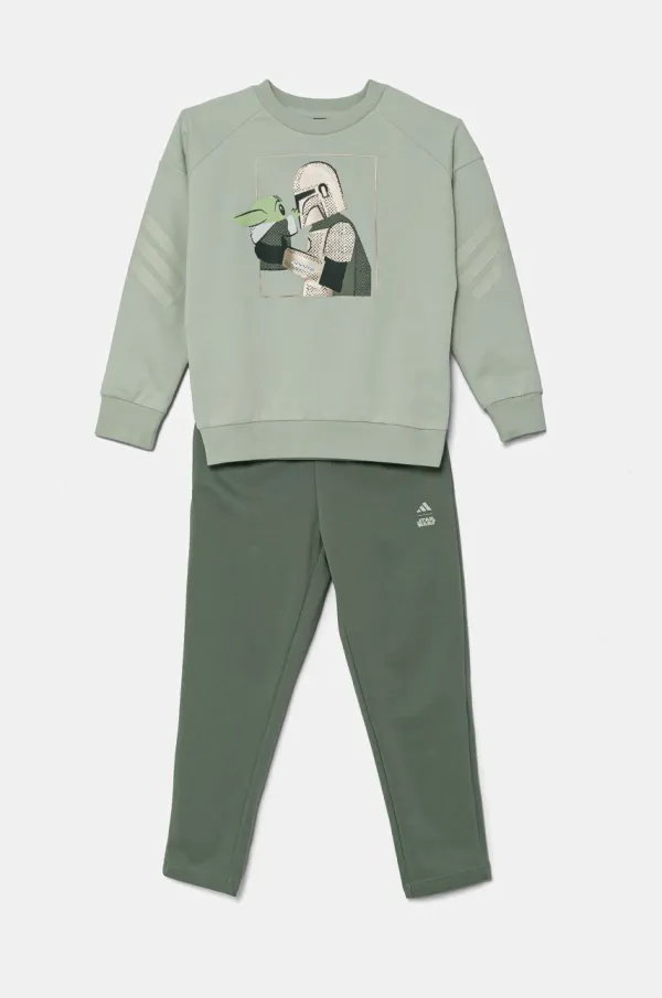 adidas Dječja trenirka adidas x Star Wars boja: zelena, JF3651