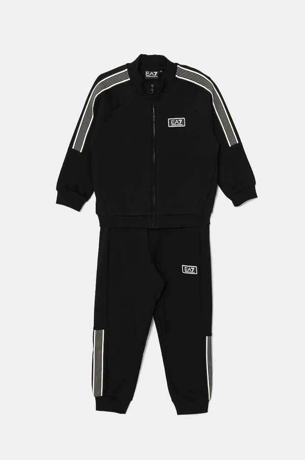 EA7 Emporio Armani Dječja trenirka EA7 Emporio Armani boja: crna, 6DBV57 BJEXZ