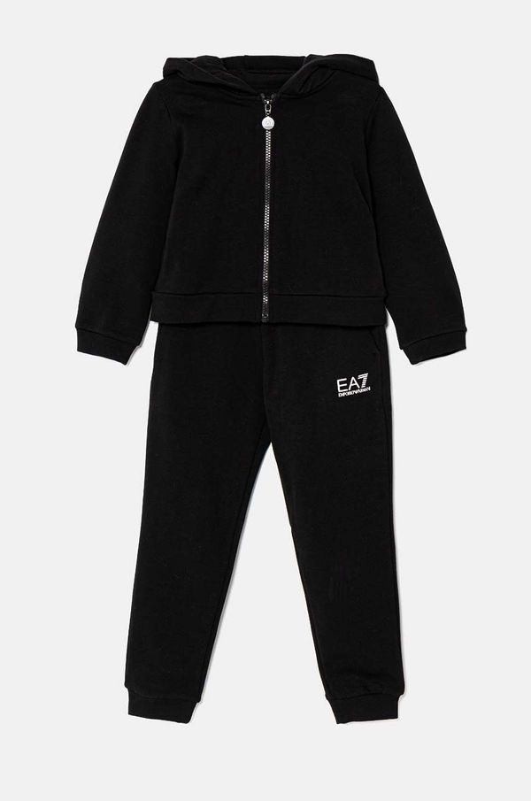 EA7 Emporio Armani Dječja trenirka EA7 Emporio Armani boja: crna, 6DFV05 FJZIZ