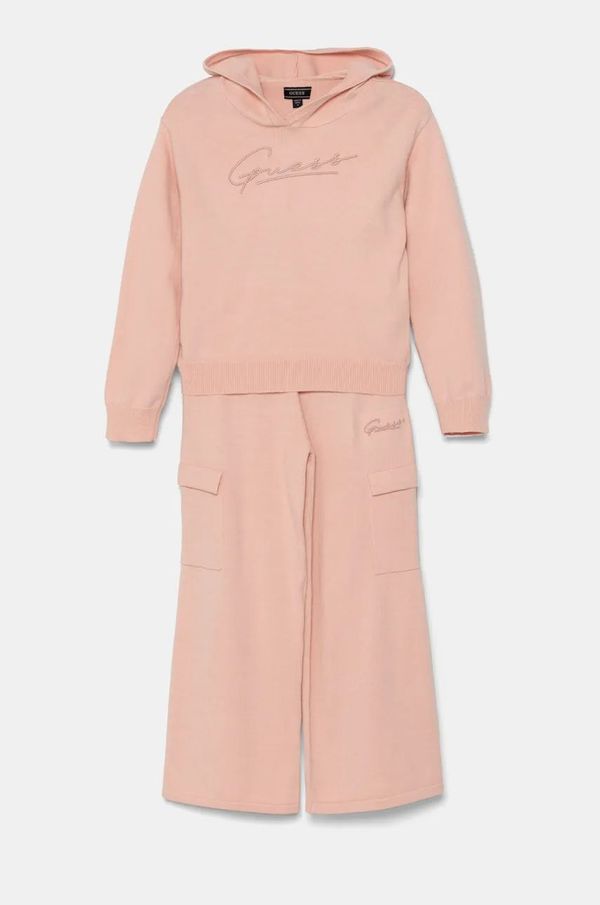 Guess Dječja trenirka Guess boja: ružičasta, K4BG04 Z2V42