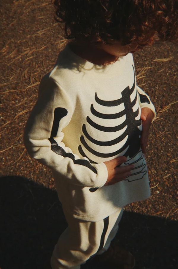 Konges Sløjd Dječja trenirka Konges Sløjd HALLOWEEN SKELETON SET boja: bež, KS102184