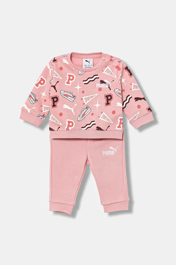 Puma Dječja trenirka Puma MINICATS AOP Crew Set FL INF