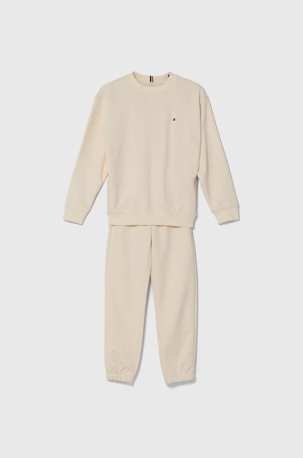 Tommy Hilfiger Dječja trenirka Tommy Hilfiger boja: bež