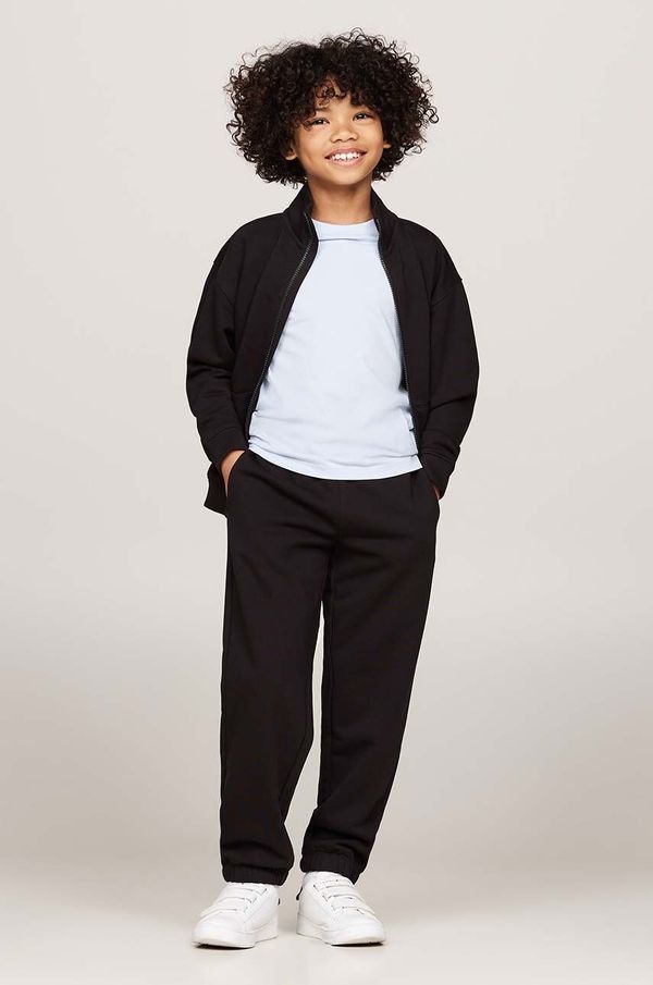 Tommy Hilfiger Dječja trenirka Tommy Hilfiger boja: crna, KS0KS00580