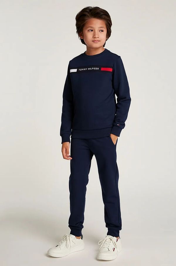 Tommy Hilfiger Dječja trenirka Tommy Hilfiger boja: tamno plava, KB0KB09312