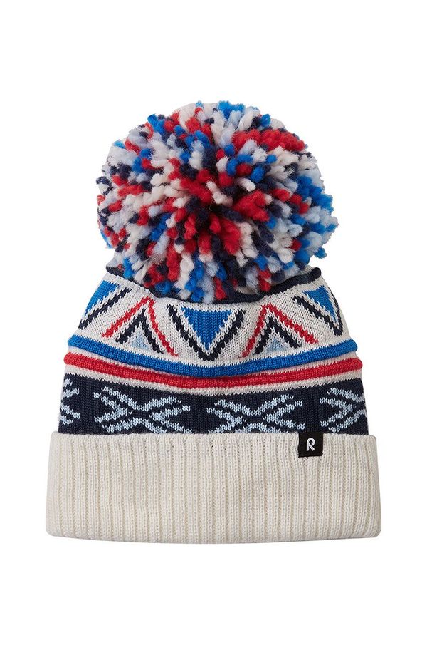 Reima Dječja vunena kapa Reima Kirjoen boja: bijela, vunena, 5300286A