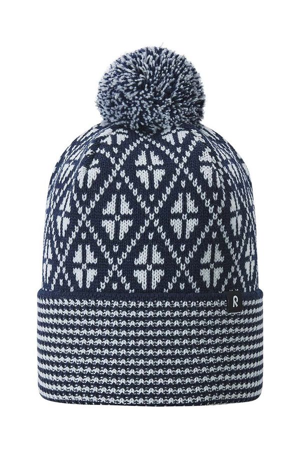 Reima Dječja vunena kapa Reima Kuurassa boja: tamno plava, vunena