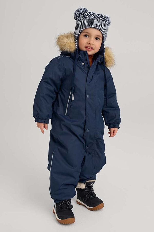 Reima Dječja vunena kapa Reima Kuuru boja: tamno plava, vunena