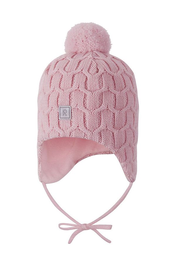 Reima Dječja vunena kapa Reima Nunavut boja: ružičasta, vunena, 5300065B