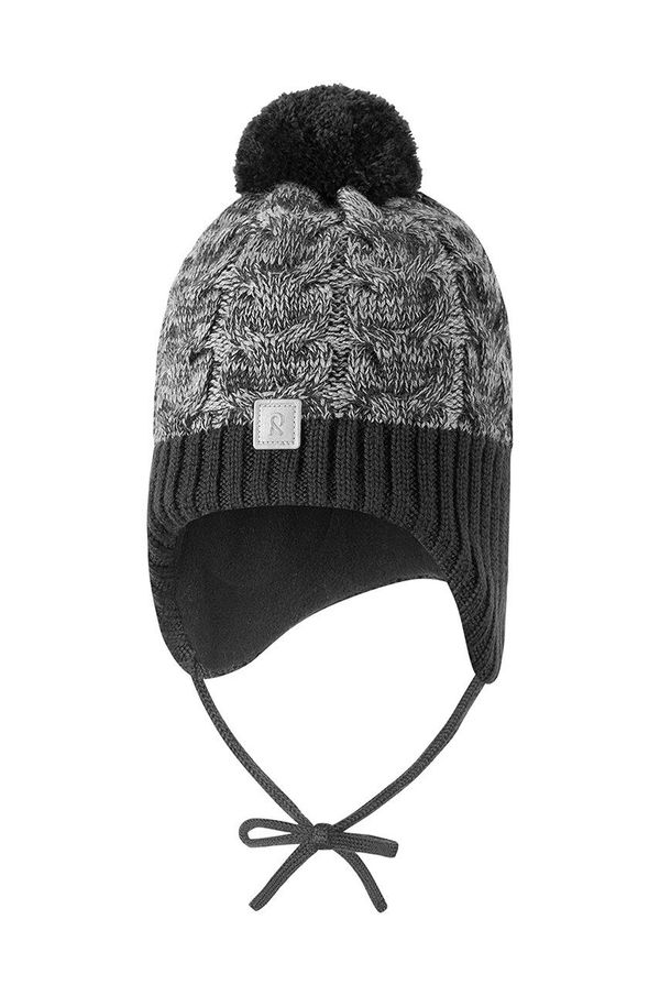 Reima Dječja vunena kapa Reima Paljakka boja: crna, vunena, 5300035B