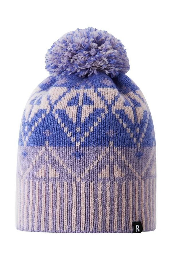 Reima Dječja vunena kapa Reima Pohjoinen boja: ružičasta, vunena, 5300021B