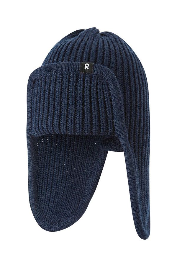 Reima Dječja vunena kapa Reima Solmu boja: tamno plava, vunena, 5300288A