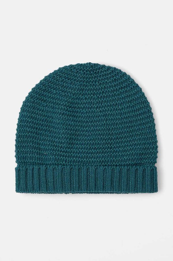 United Colors of Benetton Dječja vunena kapa United Colors of Benetton boja: zelena, od tanke pletenine