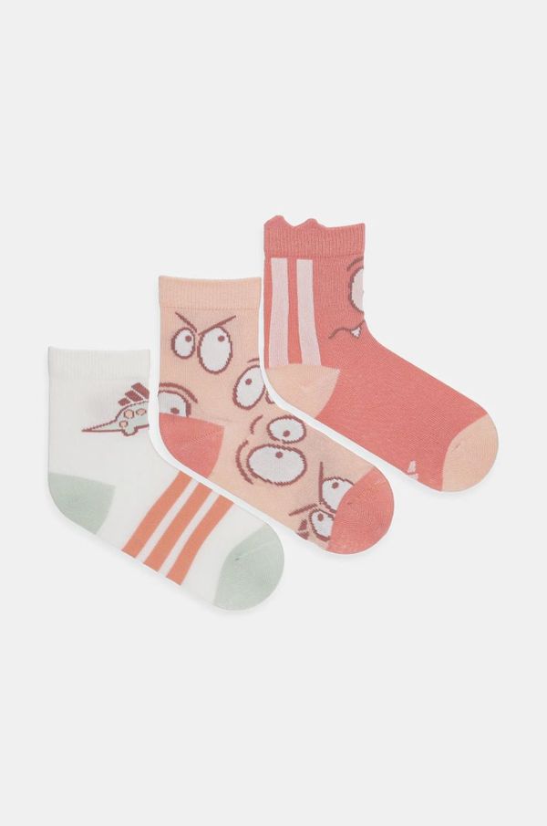 adidas Performance Dječje čarape adidas Performance 3-pack boja: ružičasta, JD1327