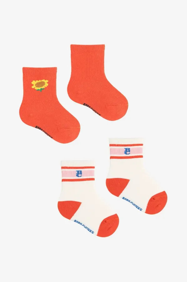 Bobo Choses Dječje čarape Bobo Choses Sunflower 2-pack boja: narančasta, 125AH020