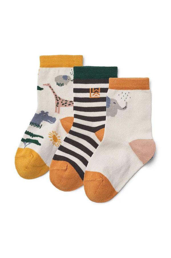 Liewood Dječje čarape Liewood Silas Socks 3-Pack 3-pack boja: bijela, LW20014