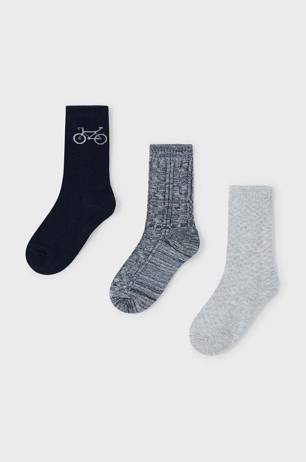 Mayoral Dječje čarape Mayoral 3-pack boja: siva, 10804