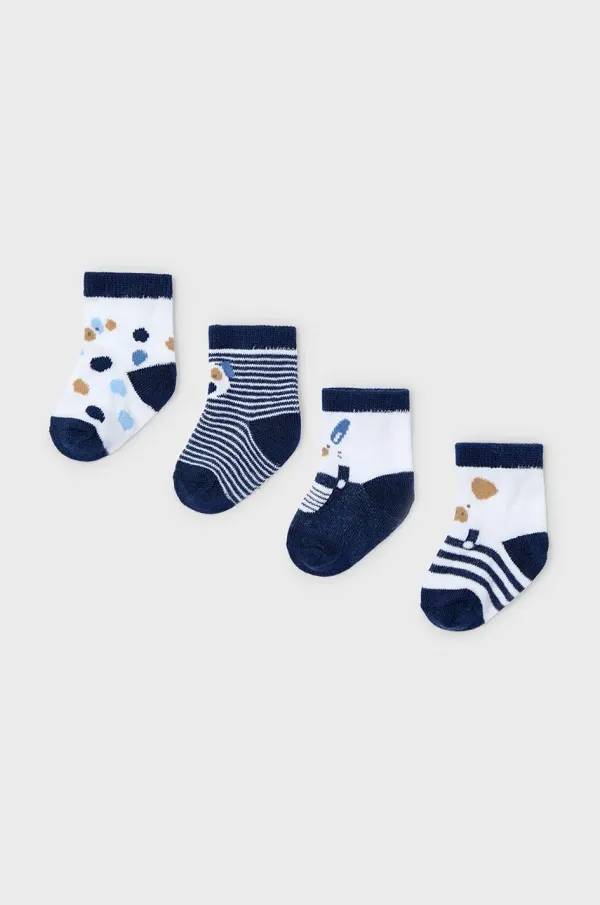 Mayoral Newborn Dječje čarape Mayoral Newborn 4-pack boja: tamno plava, 9862