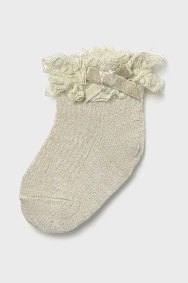 Mayoral Newborn Dječje čarape Mayoral Newborn boja: zlatna, 9868