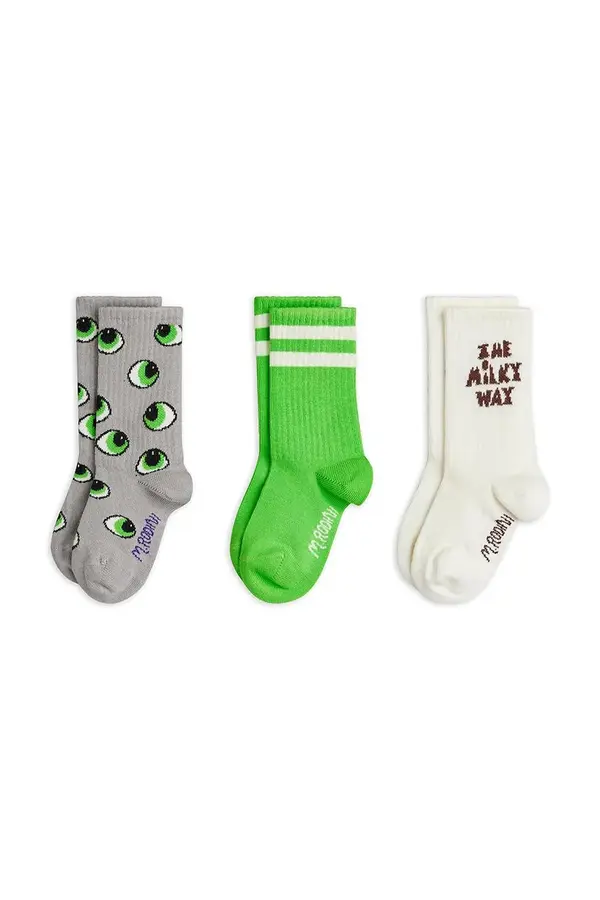 Mini Rodini Dječje čarape Mini Rodini Eyes 3-pack