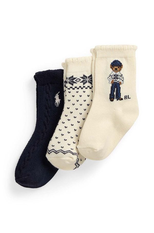 Polo Ralph Lauren Dječje čarape Polo Ralph Lauren 3-pack boja: siva, 445958814001