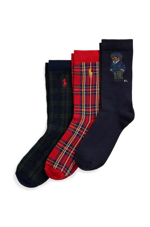 Polo Ralph Lauren Dječje čarape Polo Ralph Lauren 3-pack boja: siva, 447958814001