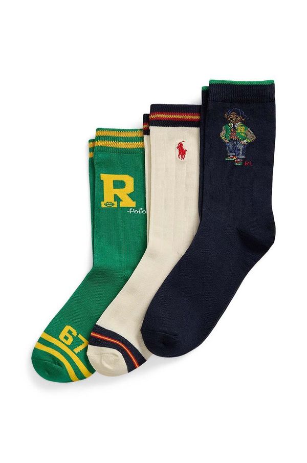 Polo Ralph Lauren Dječje čarape Polo Ralph Lauren 3-pack boja: tamno plava, 444958810001