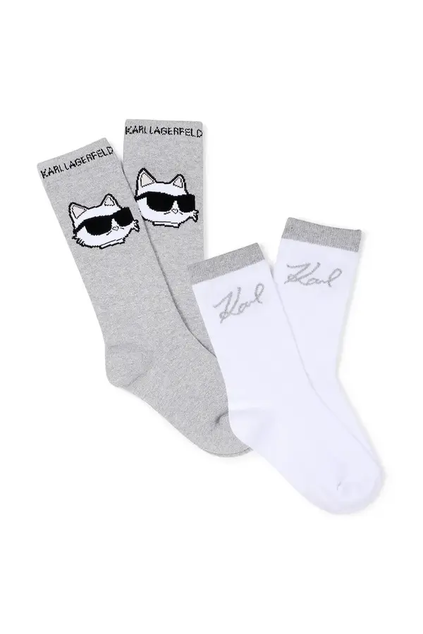 Karl Lagerfeld Dječje čarape s pamukom Karl Lagerfeld 2-pack