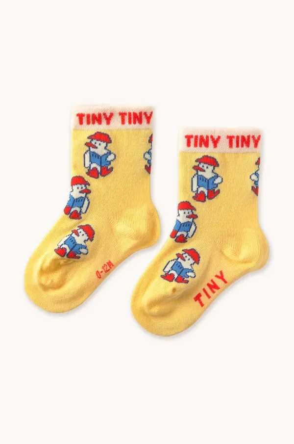 Tinycottons Dječje čarape Tinycottons READERS MEDIUM SOCKS boja: žuta, SS25-454