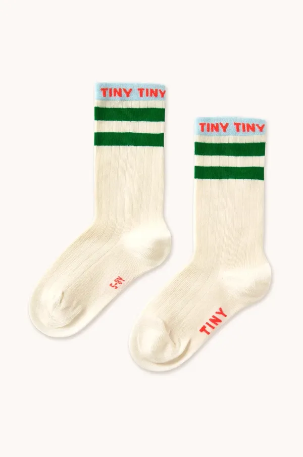 Tinycottons Dječje čarape Tinycottons TINY MEDIUM HEIGHT SOCKS boja: zelena, SS25-457