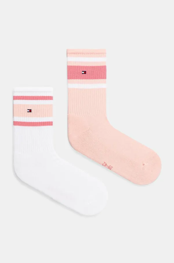 Tommy Hilfiger Dječje čarape Tommy Hilfiger 2-pack boja: bež, 701229942