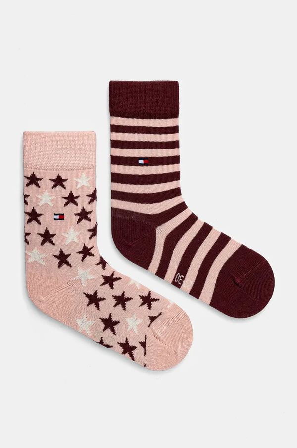 Tommy Hilfiger Dječje čarape Tommy Hilfiger 2-pack boja: ružičasta, 100000816