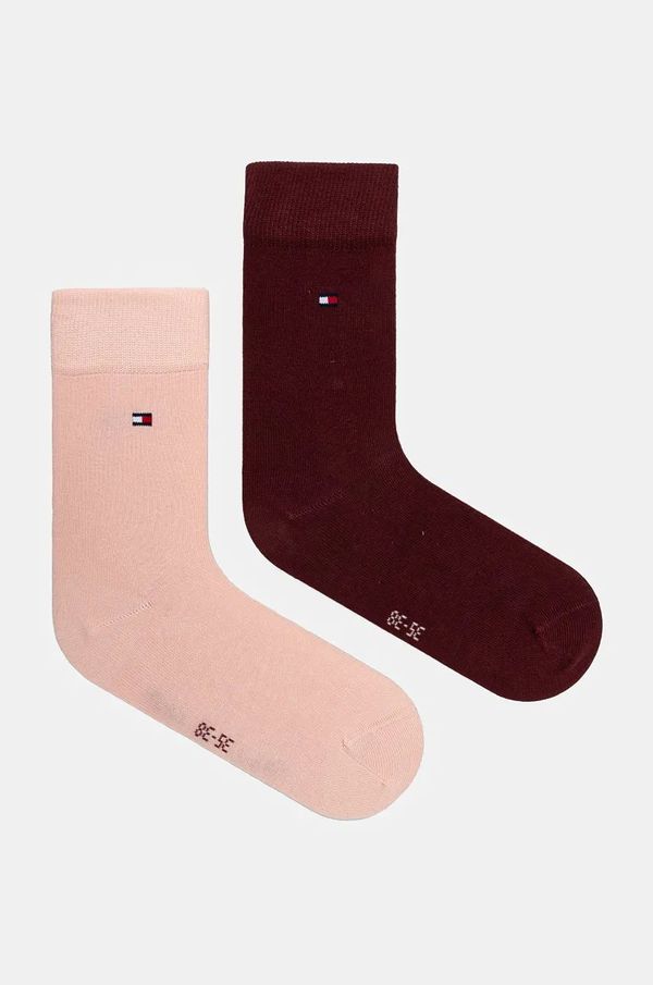 Tommy Hilfiger Dječje čarape Tommy Hilfiger 2-pack boja: ružičasta, 391334