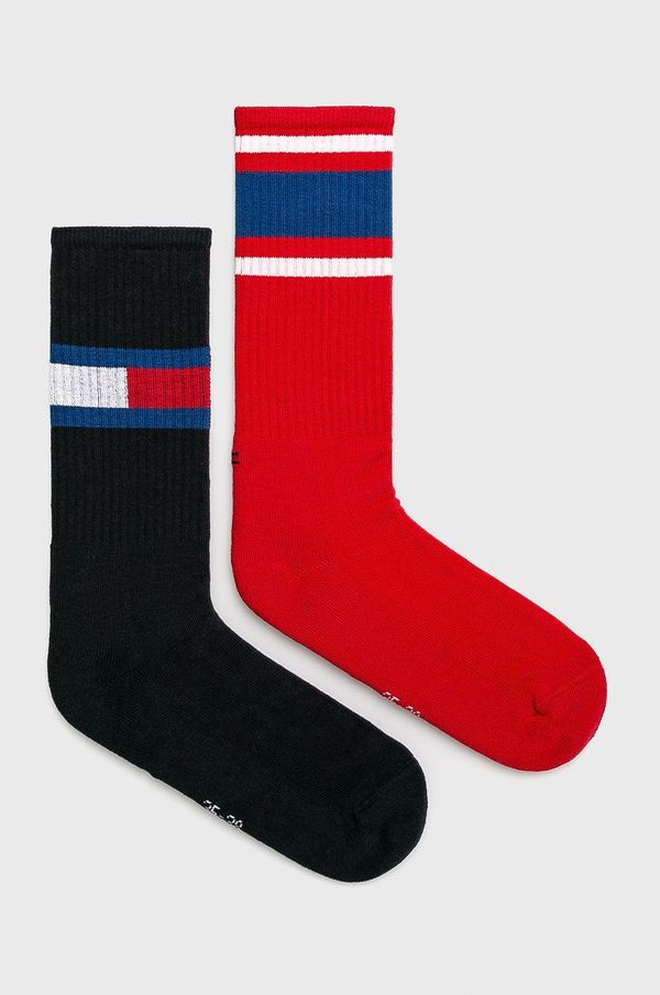 Tommy Hilfiger Dječje čarape Tommy Hilfiger (2-pack) boja: tamno plava