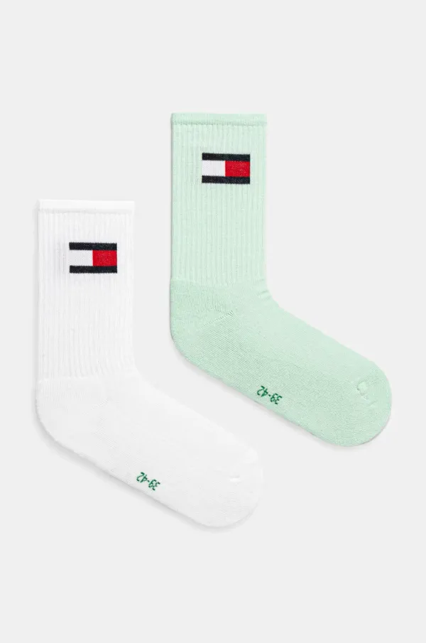 Tommy Hilfiger Dječje čarape Tommy Hilfiger 2-pack boja: tirkizna, 701229940