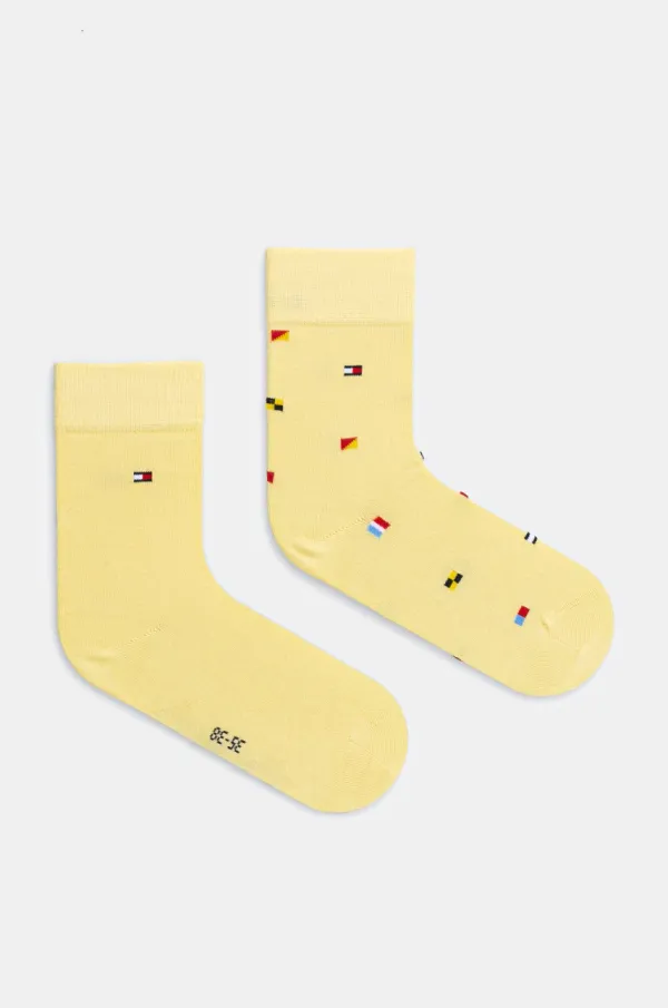 Tommy Hilfiger Dječje čarape Tommy Hilfiger 2-pack boja: žuta, 701232857