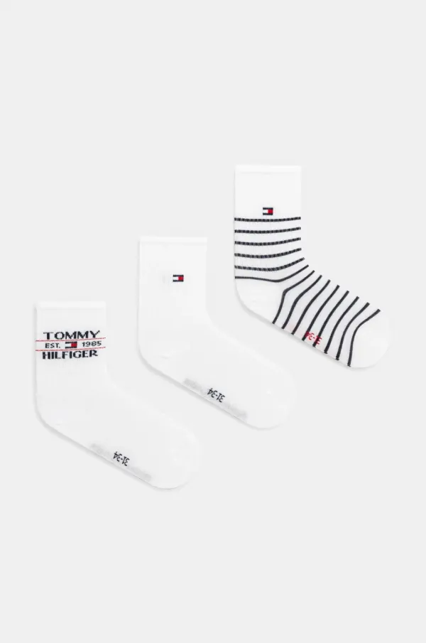 Tommy Hilfiger Dječje čarape Tommy Hilfiger 3-pack boja: bež, 701232830