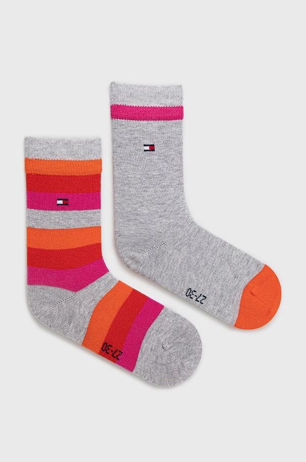 Tommy Hilfiger Dječje čarape Tommy Hilfiger boja: narančasta