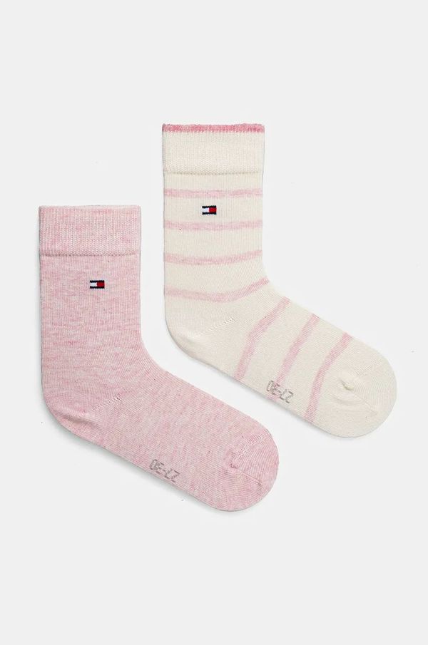 Tommy Hilfiger Dječje čarape Tommy Hilfiger boja: ružičasta, 701229939