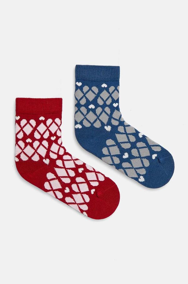 United Colors of Benetton Dječje čarape United Colors of Benetton 2-pack boja: bordo, 6AO30703M