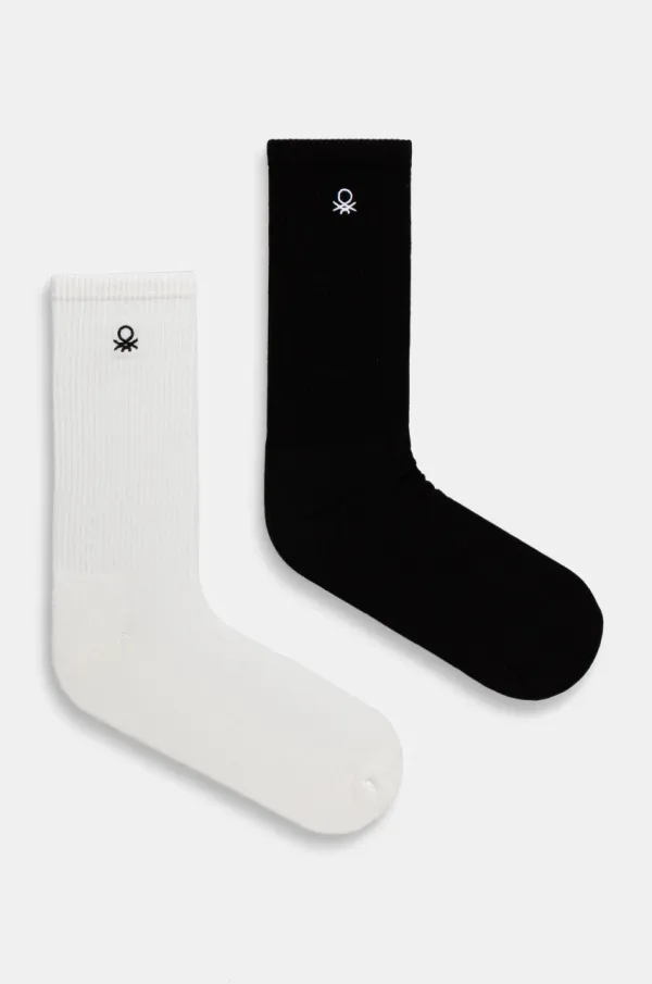 United Colors of Benetton Dječje čarape United Colors of Benetton 2-pack boja: crna, 6AO50702A