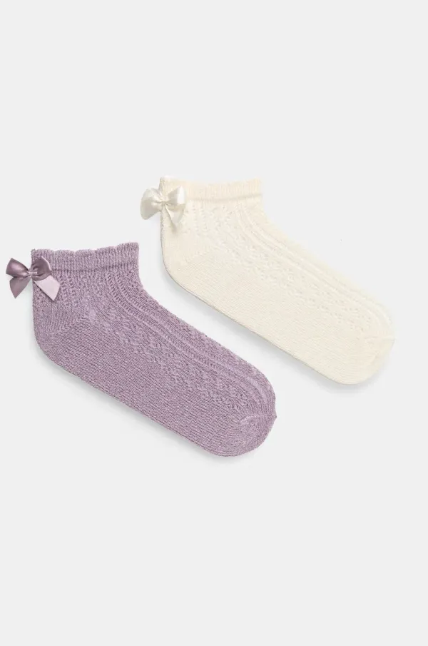 United Colors of Benetton Dječje čarape United Colors of Benetton 2-pack boja: ljubičasta, 6AO407042