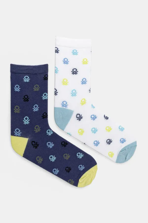 United Colors of Benetton Dječje čarape United Colors of Benetton 2-pack boja: tamno plava, 6AO307045