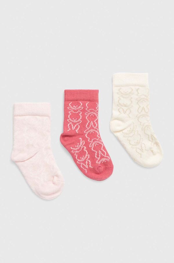 United Colors of Benetton Dječje čarape United Colors of Benetton 3-pack boja: ružičasta