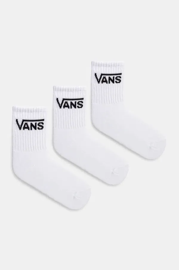 Vans Dječje čarape Vans CLASSIC CREW 3-pack boja: bijela, VN000GNKWHT1