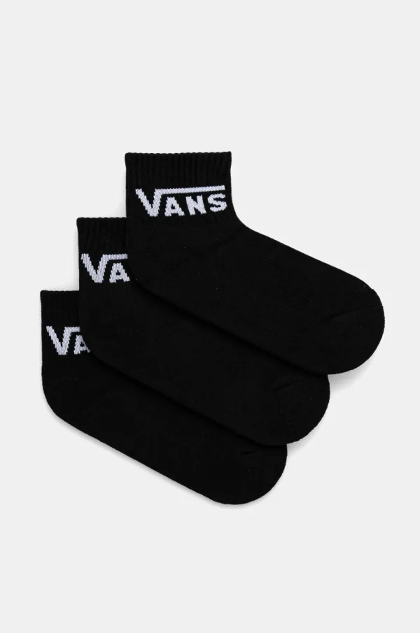 Vans Dječje čarape Vans CLASSIC HALF CREW 3-pack boja: crna, VN000J5BBLK1