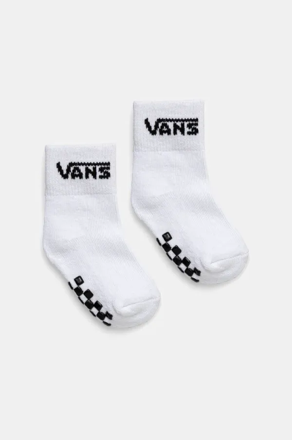 Vans Dječje čarape Vans DROP V CLASSIC SOCK 2-pack boja: bijela, VN0A7PTCWHT1