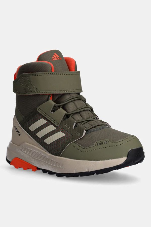 adidas TERREX Dječje cipele adidas TERREX TERREX TRAILMAKER HIGH C.RDY boja: zelena, ID1144