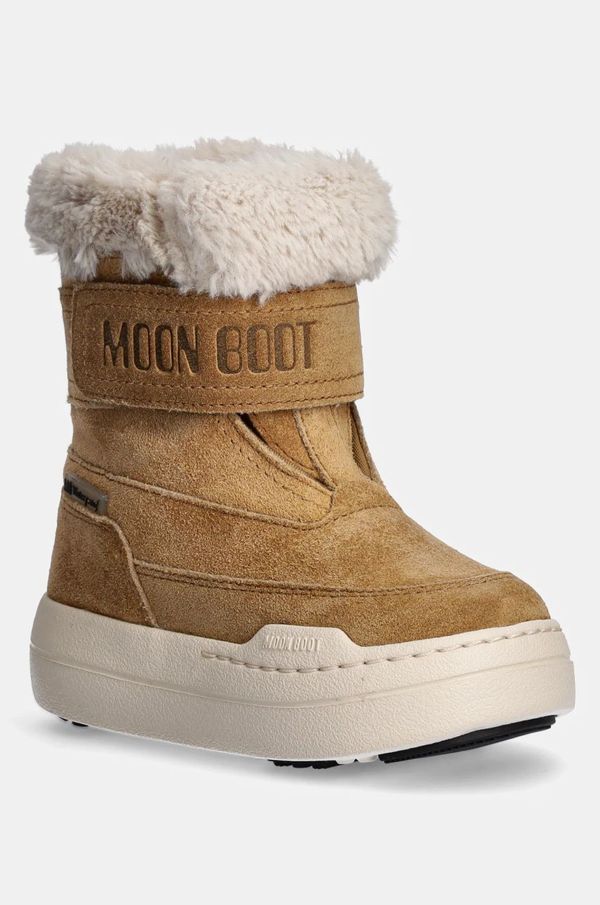 Moon Boot Dječje cipele za snijeg Moon Boot JR PARK STRAP BOOT SUEDE boja: smeđa, 80D3440040